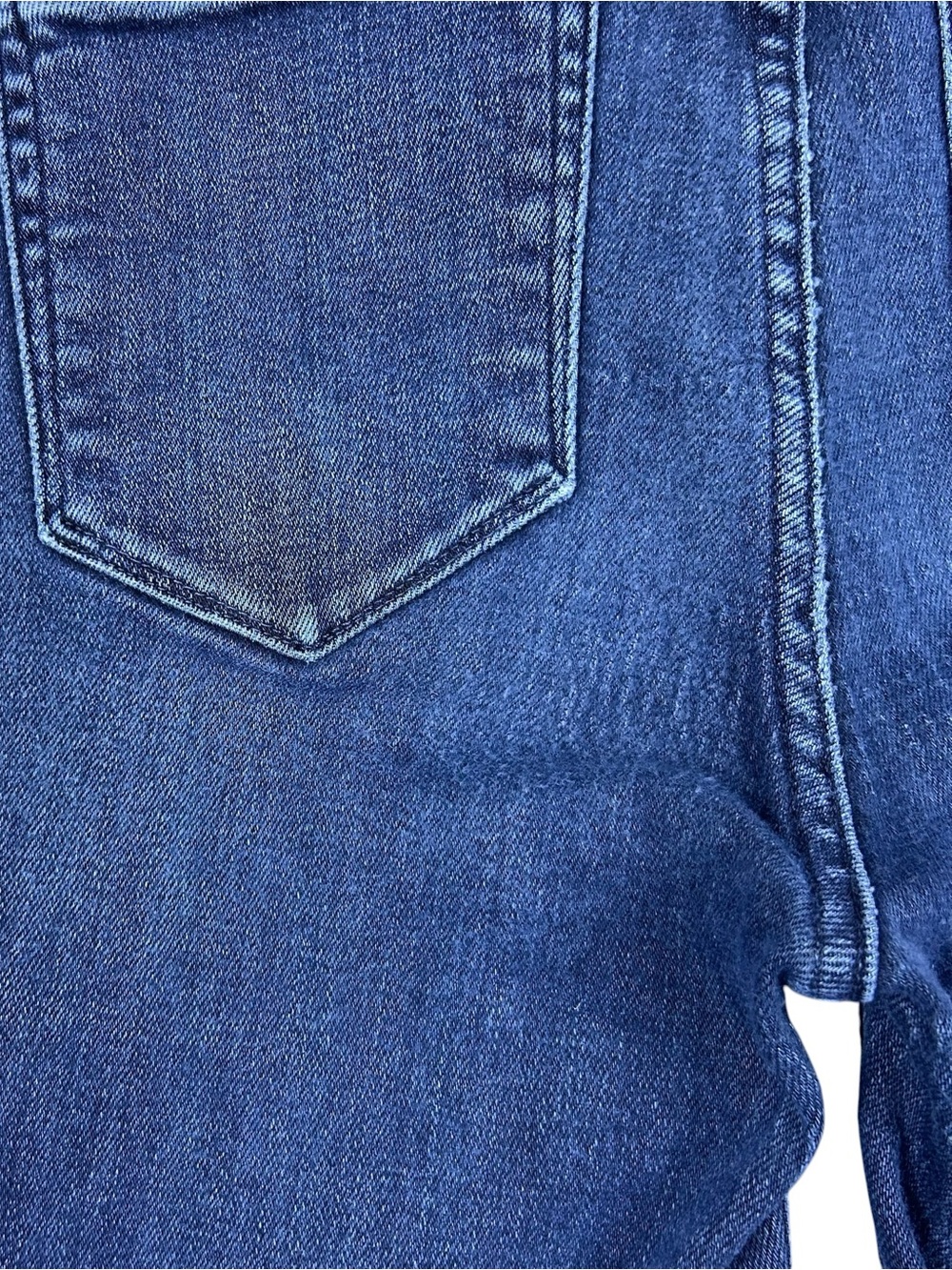 AYR Superba High Rise Straight Leg Jeans Size 28 Stretch Raw Hem Blue Denim - Picture 14 of 16